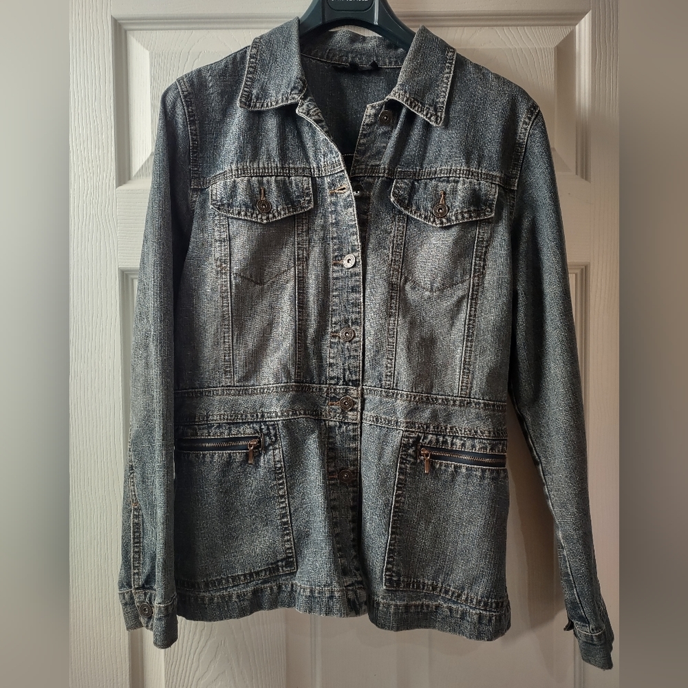 Contrast Women's Jean Jacket Size 15